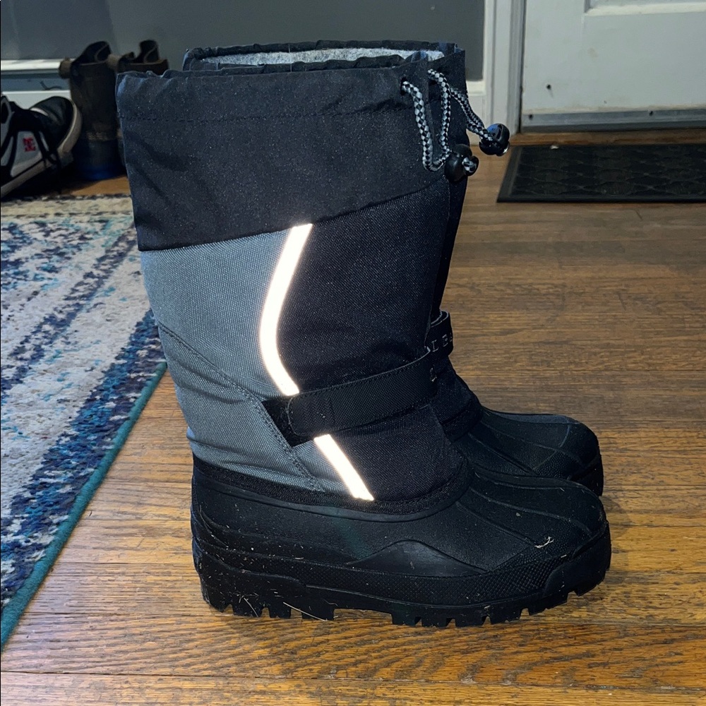 L.L. Bean Black and Gray Snow Boots
